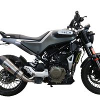 Escape compatible con Husqvarna Svartpilen 401 2020-2020, GP Evo4 Titanium, Escape legal, homologado, silenciador con db killer desmontable y tubo de conexión específico 