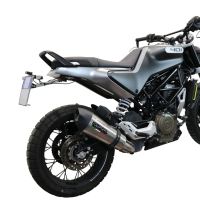 Escape compatible con Husqvarna Svartpilen 401 2020-2020, GP Evo4 Titanium, Escape legal, homologado, silenciador con db killer desmontable y tubo de conexión específico 