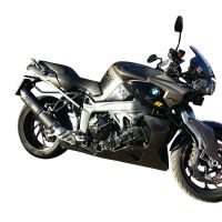 GPR escape compatible con  Bmw K 1300 S -R  2009-2014, Furore Nero, Escape legal, homologado, silenciador con catalizador, db killer desmontable y tubo de conexión específico 
