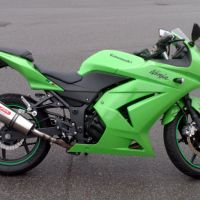 GPR escape compatible con  Kawasaki Z250  2013-2016, New Grand Prix Evo Titanium, Escape legal, homologado, silenciador con db killer desmontable y tubo de conexión específico 
