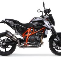 Escape compatible con Ktm Duke 690 2017-2020, GP Evo4 Titanium, Escape legal, homologado, silenciador con db killer desmontable y tubo de conexión específico 