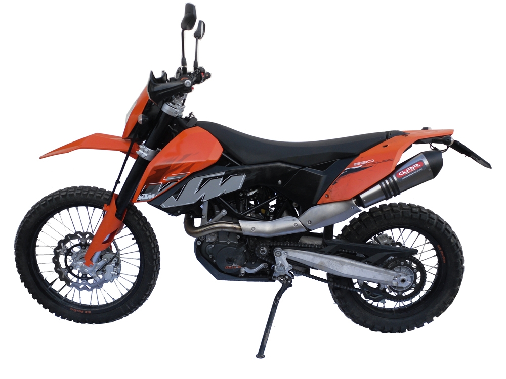 Escape compatible con Ktm Enduro 690 R 2007-2016, Gpe Ann. titanium, Escape completo homologado y legal, incluido db killer extraíble 