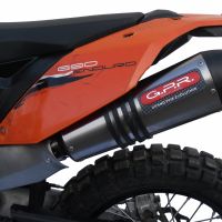 Escape compatible con Ktm Enduro 690 R 2007-2016, Gpe Ann. titanium, Escape completo homologado y legal, incluido db killer extraíble 