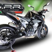 Escape compatible con Ktm Duke 790 2017-2020, Deeptone Inox, Escape legal, homologado, silenciador con db killer desmontable y tubo de conexión específico 