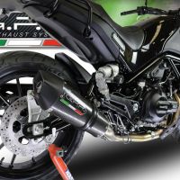 Escape compatible con Benelli Leoncino 500 2017-2024, GP Evo4 Poppy, Escape legal, homologado, silenciador con db killer desmontable y tubo de conexión específico 