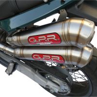 Escape compatible con Moto Morini Sport 1200 2008-2010, Powercone Evo, Par de terminales de escape homologados, con db killer extraíbles y tubos de conexión específicos 