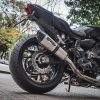 Escape compatible con Yamaha Mt-07 2014-2016, Gpe Ann. titanium, Escape completo homologado y legal, incluido db killer extraíble 
