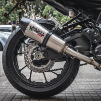 Escape compatible con Yamaha Mt-07 2014-2016, Gpe Ann. titanium, Escape completo homologado y legal, incluido db killer extraíble 