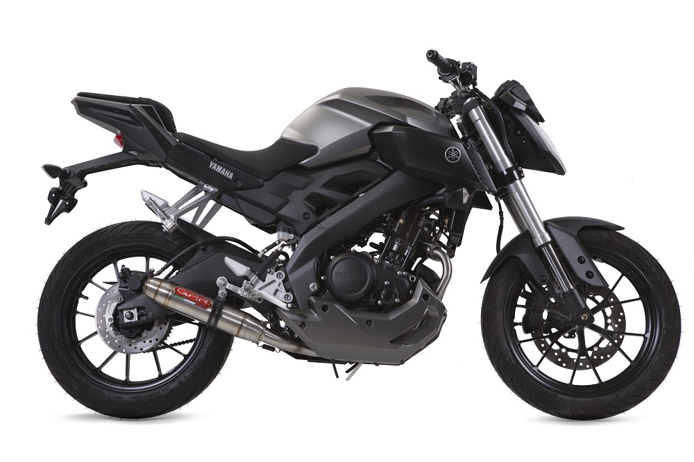 Escape compatible con Yamaha XSR 125 2021-2025, Deeptone Inox, Escape completo, no legal para países de la UE, con db killer extraíble 