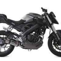 Escape compatible con Yamaha Mt 125 2017-2019, Gpe Ann. titanium, Escape completo, no legal para países de la UE, con db killer extraíble 