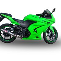 Escape compatible con Kawasaki Z250 2013-2016, Deeptone Inox, Escape racing, silenciador con tubo de conexion, articulo sin homologacion 