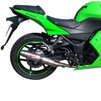 Escape compatible con Kawasaki Z250 2013-2016, Deeptone Inox, Escape racing, silenciador con tubo de conexion, articulo sin homologacion 