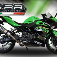 Escape compatible con Kawasaki Z 500 2023-2025, Gpe Ann. titanium, Escape racing, linea completa, suministrado con colector especifico, articulo sin homologacion 