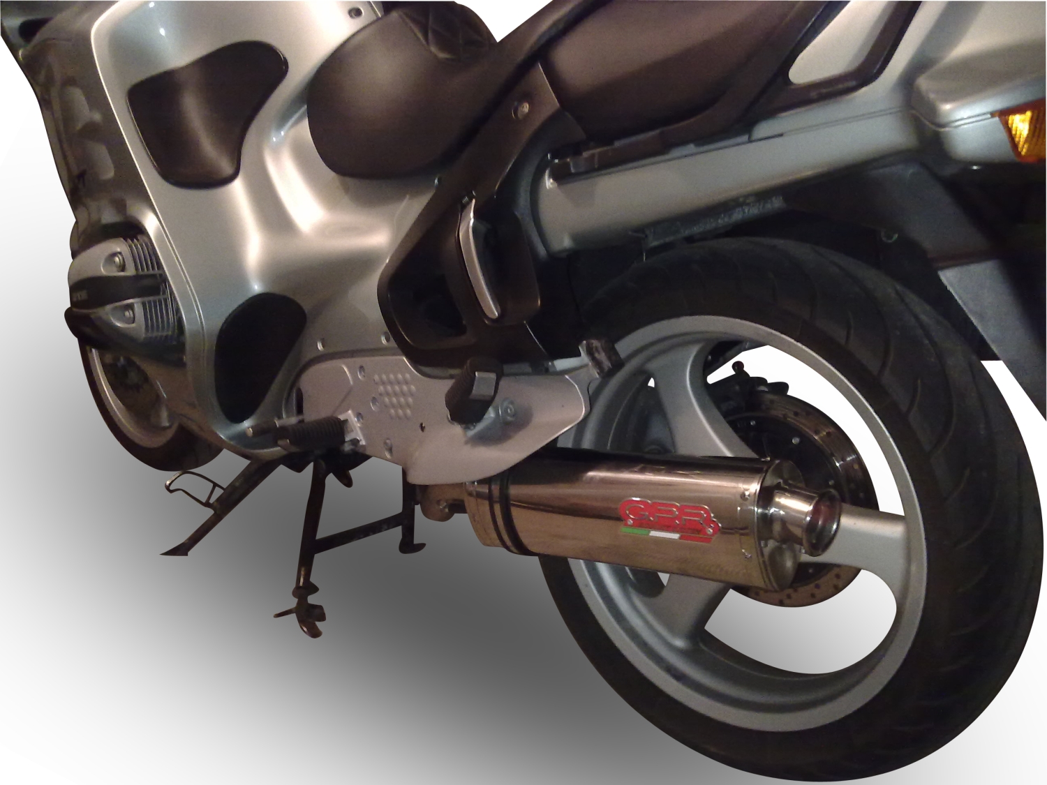 Escape compatible con Bmw R 1100 Gs 1994-1998, Trioval, Escape legal, homologado, silenciador con db killer desmontable y tubo de conexión específico 