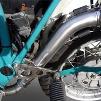 Escape compatible con Bmw R 100 Gs 1987-1996, Decatalizzatore, Tubo supresor de catalizador 
