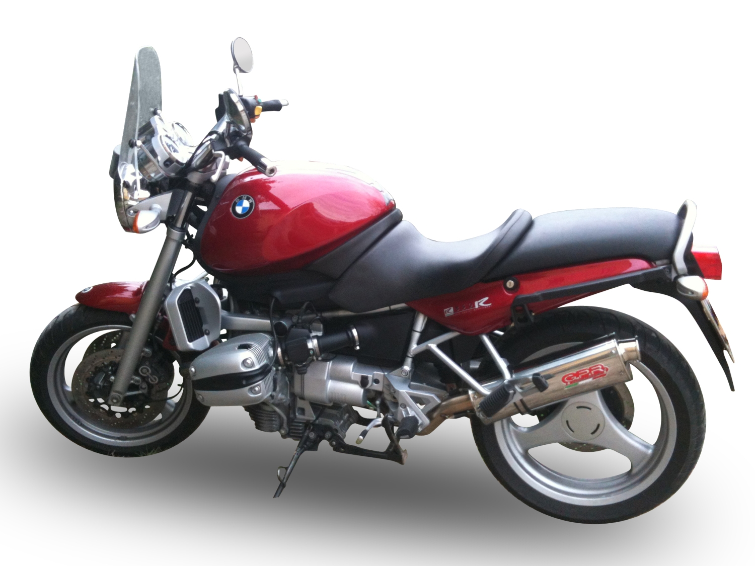 Escape compatible con Bmw R 1100 Gs 1994-1998, Trioval, Escape legal, homologado, silenciador con db killer desmontable y tubo de conexión específico 