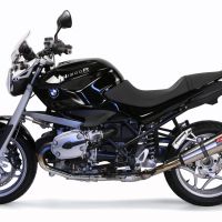 Escape compatible con Bmw R 1200 R 2011-2014, Gpe Ann. titanium, Escape legal, homologado, silenciador con db killer desmontable y tubo de conexión específico 