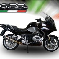 Escape compatible con Bmw R 1200 Rt Lc 2014-2016, Gpe Ann. titanium, Escape legal, homologado, silenciador con db killer desmontable y tubo de conexión específico 