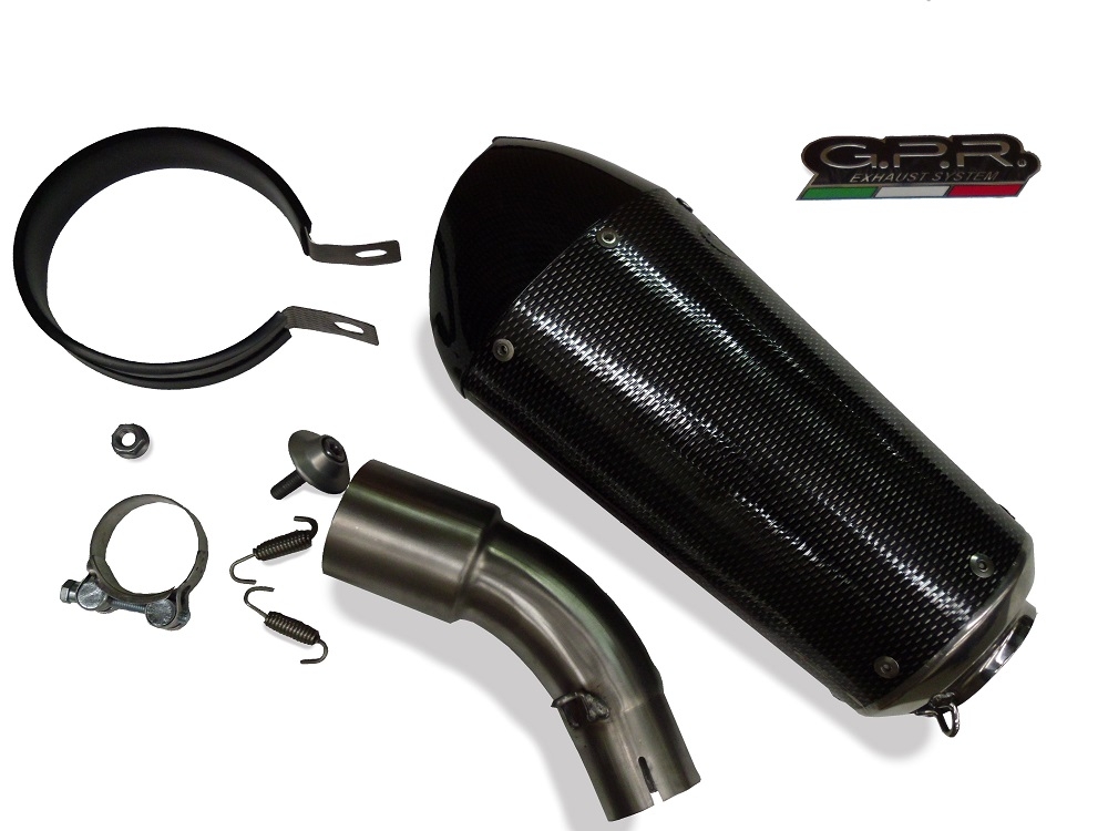 Escape compatible con Bmw C 650 Gt 2012-2015, Gpe Ann. Poppy, Escape legal, homologado, silenciador con db killer desmontable y tubo de conexión específico 