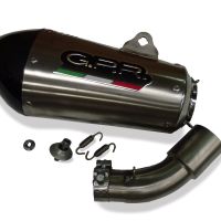 Escape compatible con Bmw C 600 Sport 2012-2016, Gpe Ann. titanium, Escape legal, homologado, silenciador con db killer desmontable y tubo de conexión específico 