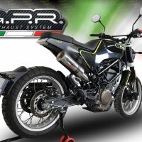 GPR escape compatible con  Husqvarna Svartpilen 401 2018-2019, M3 Inox , Escape semi-completo homologado, con db killer extraible y catalizador 