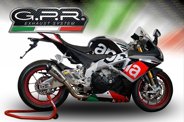 Escape compatible con Aprilia Rsv4 1000 2015-2016, Gpe Ann. titanium, Escape racing, silenciador con tubo de conexion, articulo sin homologacion 