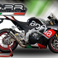 Escape compatible con Aprilia Rsv4 1000 2015-2016, Gpe Ann. titanium, Escape racing, silenciador con tubo de conexion, articulo sin homologacion 