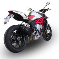 Escape compatible con Mv Agusta F3 800 2017-2020, Gpe Ann. Poppy, Escape homologaedo, legal para mercados fuera de la UE, incluido tubo de enlace y db killer extraíble 