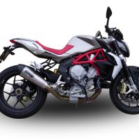 Escape compatible con Mv Agusta Brutale 800 Dragster 2017-2020, Gpe Ann. titanium, Escape homologaedo, legal para mercados fuera de la UE, incluido tubo de enlace y db killer extraíble 