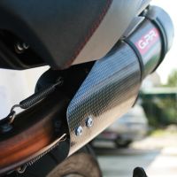 Escape compatible con Moto Morini Gran passo 1200 2008-2011, Gpe Ann. titanium, Escape legal, homologado, silenciador con db killer desmontable y tubo de conexión específico 