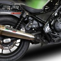 Escape compatible con Honda Cmx 500 Rebel 2017-2020, Powercone Evo, Escape legal, homologado, silenciador con db killer desmontable y tubo de conexión específico 