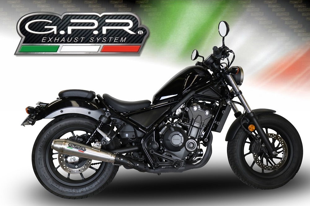 Escape compatible con Honda Cmx 300 Rebel 2021-2023, Ultracone, Escape legal, homologado, silenciador con db killer desmontable y tubo de conexión específico 