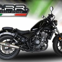 Escape compatible con Honda Cmx 300 Rebel 2021-2023, Ultracone, Escape legal, homologado, silenciador con db killer desmontable y tubo de conexión específico 