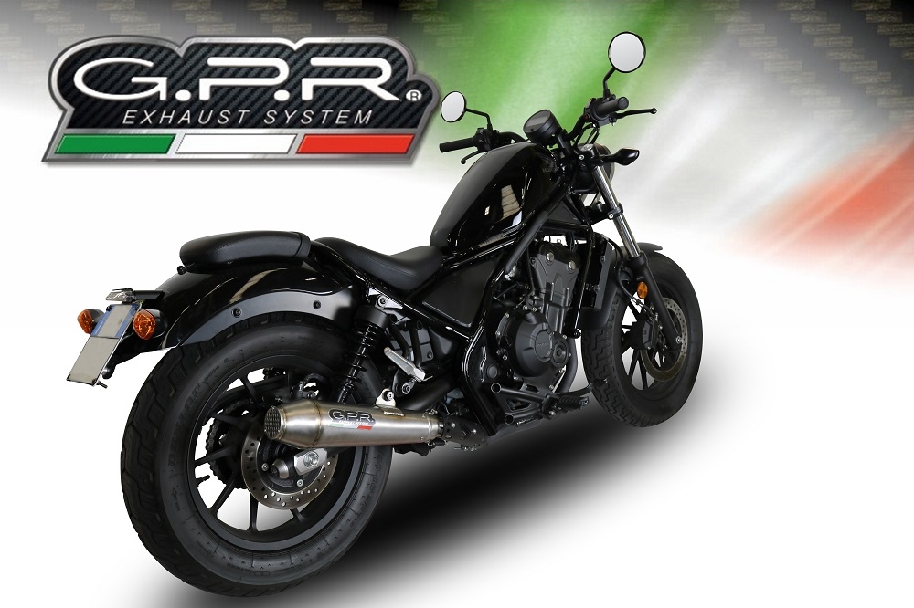 Escape compatible con Honda Cmx 300 Rebel 2021-2023, Ultracone, Escape legal, homologado, silenciador con db killer desmontable y tubo de conexión específico 