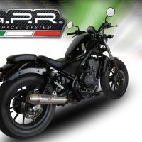 Escape compatible con Honda Cmx 300 Rebel 2021-2023, Ultracone, Escape legal, homologado, silenciador con db killer desmontable y tubo de conexión específico 