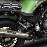 Escape compatible con Honda Cmx 300 Rebel 2021-2023, Ultracone, Escape legal, homologado, silenciador con db killer desmontable y tubo de conexión específico 