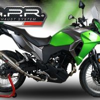 GPR escape compatible con  Kawasaki Versys-X 300 2017-2021, Powercone Evo, Escape legal, homologado, silenciador con catalizador, db killer desmontable y tubo de conexión específico 