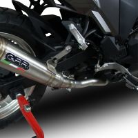 GPR escape compatible con  Kawasaki Versys-X 300 2017-2021, Powercone Evo, Escape legal, homologado, silenciador con catalizador, db killer desmontable y tubo de conexión específico 