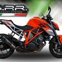 Escape compatible con Ktm Super Duke 1290 R 2014-2016, Gpe Ann. Poppy, Escape legal, homologado, silenciador con db killer desmontable y tubo de conexión específico 