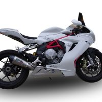 Escape compatible con Mv Agusta F3 675 2012-2016, Gpe Ann. titanium, Escape legal, homologado, silenciador con db killer desmontable y tubo de conexión específico 