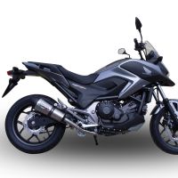 Escape compatible con Honda Nc 750 X - S Dct 2021-2023, GP Evo4 Titanium, Escape legal, homologado, silenciador con db killer desmontable y tubo de conexión específico 