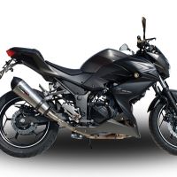 Escape compatible con Kawasaki Z 300 2014-2017, Gpe Ann. titanium, Escape legal, homologado, silenciador con db killer desmontable y tubo de conexión específico 