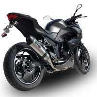 Escape compatible con Kawasaki Z 300 2014-2017, Gpe Ann. titanium, Escape legal, homologado, silenciador con db killer desmontable y tubo de conexión específico 