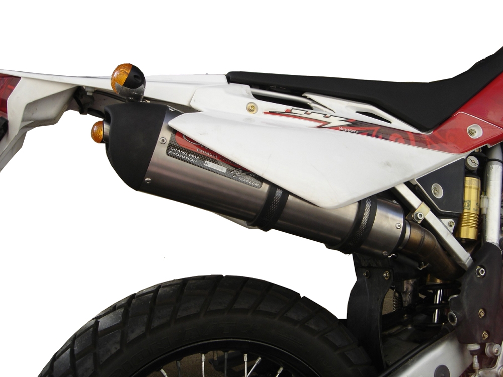 Escape compatible con Husqvarna Sm - Te 450 2007-2007, Gpe Ann. titanium, Escape legal, homologado, silenciador con db killer desmontable y tubo de conexión específico 