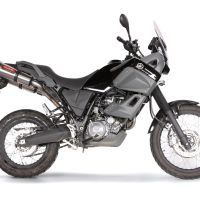 Escape compatible con Yamaha Xt 660 Z Teneré 2008-2016, Gpe Ann. titanium, Par de terminales de escape homologados, con db killer extraíbles y tubos de conexión específicos 