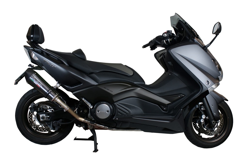 Escape compatible con Yamaha T-Max 500 2001-2011, Gpe Ann. Poppy, Escape completo homologado y legal, incluido db killer extraíble 