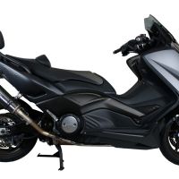 Escape compatible con Yamaha T-Max 500 2001-2011, Gpe Ann. Poppy, Escape completo homologado y legal, incluido db killer extraíble 