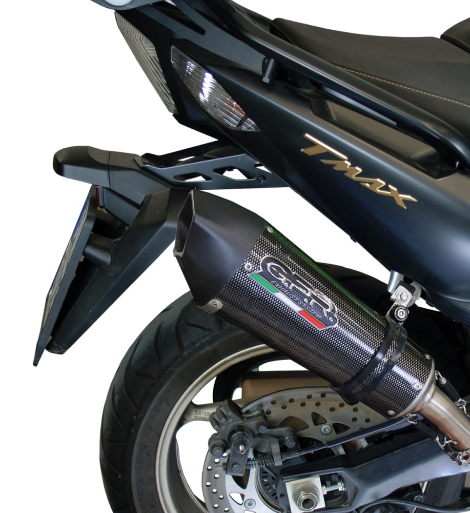 Escape compatible con Yamaha T-Max 500 2001-2011, Gpe Ann. Poppy, Escape completo homologado y legal, incluido db killer extraíble 