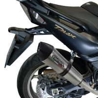 Escape compatible con Yamaha T-Max 500 2001-2011, Gpe Ann. titanium, Escape completo homologado y legal, incluido db killer extraíble 