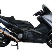 Escape compatible con Yamaha T-Max 500 2001-2011, Gpe Ann. titanium, Escape completo homologado y legal, incluido db killer extraíble 